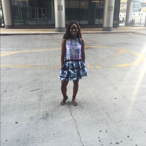 Victoria Beckham rainbow dress 2